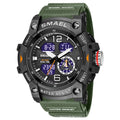 SMAEL 8007 Men’s Transparent Fashion Watch — 50-metre water resistance, LED backlight, alarm, chronograph, stopwatch