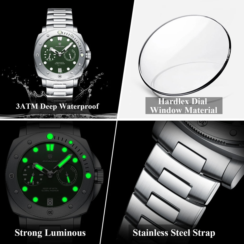 Men's Stainless Steel Quartz Watch