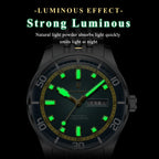 Men's Stainless Steel Watch with Week Display