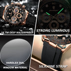 Men's Chronograph Watch, Bamboo Strap