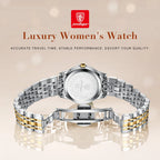 Women's Stainless Steel Dress Watch, Roman Numerals