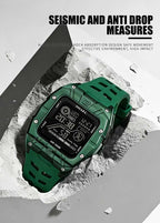 SMAEL 8127 Men's Digital Sport Watch - 50M Waterproof LED Backlight Alarm Chronograph Stopwatch