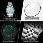 Men's Stainless Steel Sport Watch, Arabic Dial