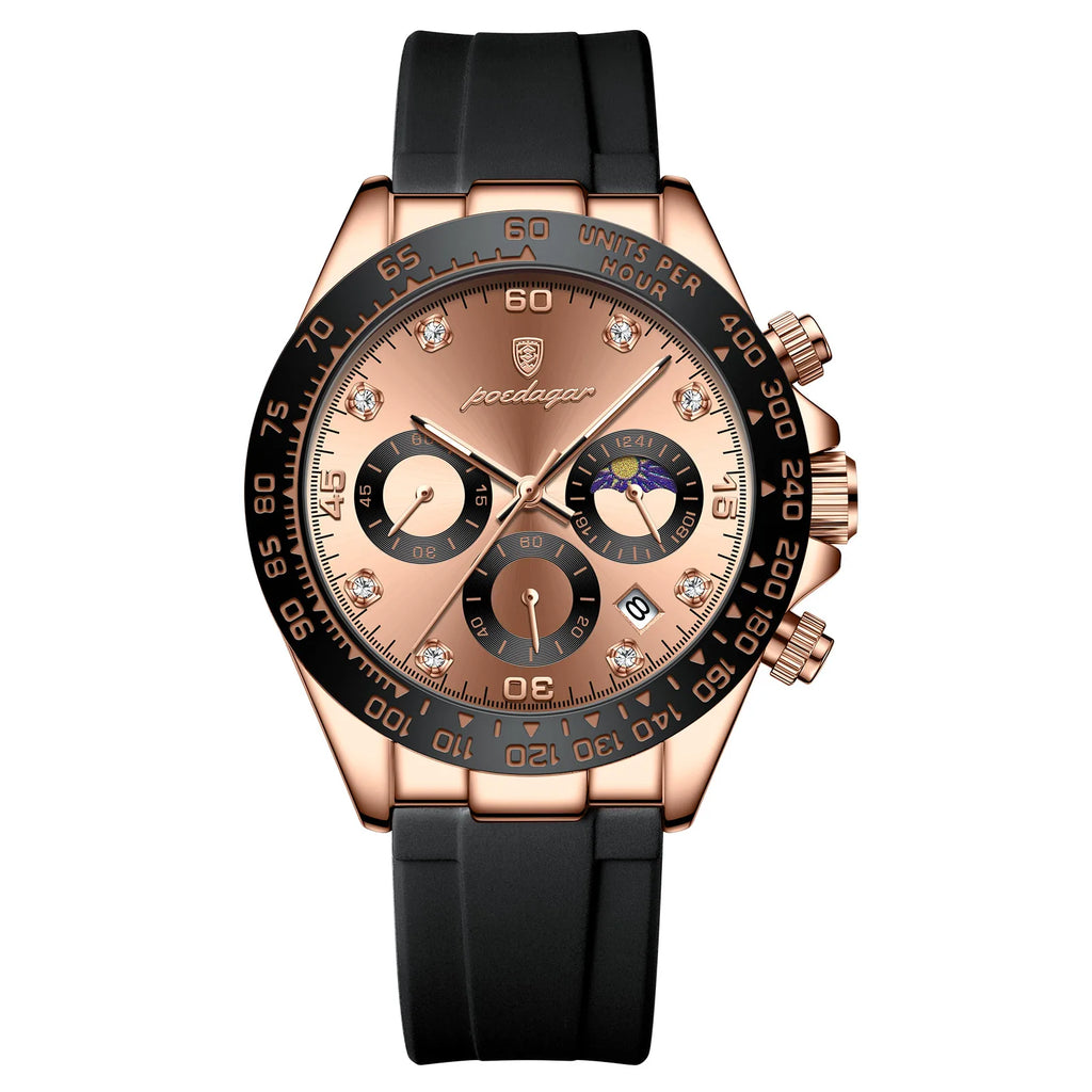 Men's Chronograph Watch, Bamboo Strap