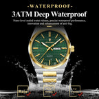 POEDAGAR Luxury Men Watch Date Week Waterproof Luminous Stainless Steel Watch For Man Casual Quartz Men's Watches Male Sport+Box