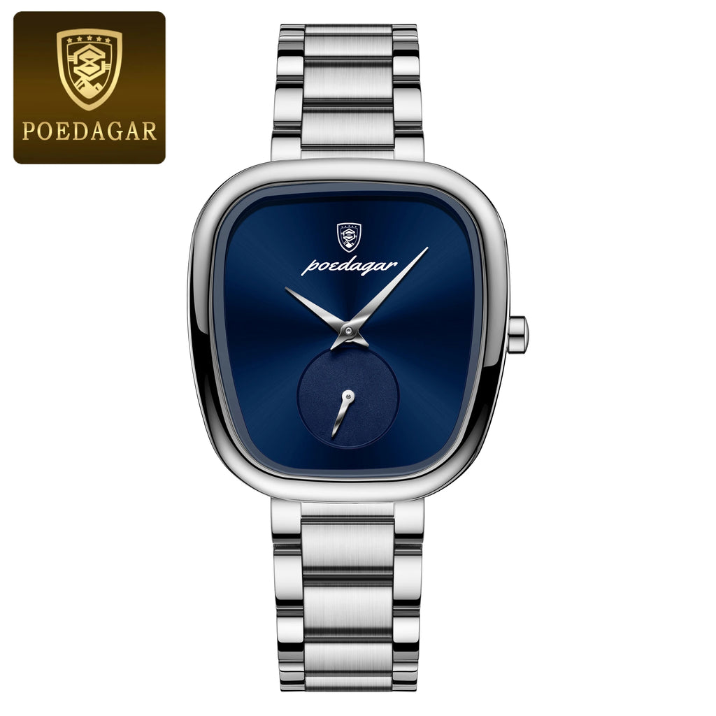POEDAGAR Luxury Elegant Watch For Woman Waterproof Stainless Steel Quartz Ladies Watch High Quality Casual Women's Watches Reloj