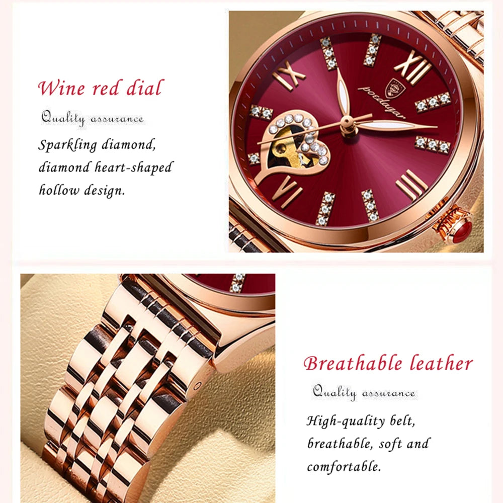 Women's Stainless Steel Watch, Roman Numeral Dial