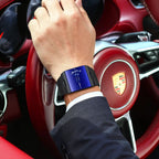 Men's Rectangle Stainless Steel Watch