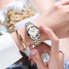 Women's Stainless Steel Dress Watch, Roman Numerals