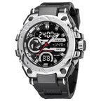 SMAEL Brand Sport Watches 50M Wateproof Dual Time Display Watches LED 8029 Stopwatches Alarm Multifunctional Men's Wristwatches
