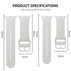 1:1 Sport Band for Samsung Galaxy watch 9 8 44mm 40mm 8 classic 46mm Wrist Replacement Belt Bracelet Correa Galaxy watch8 Straps