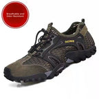 Men's Summer Sports Outdoor Casual Mesh Shoes Breathable Hiking Shoes Soft Bottom Sandals Fashionable And Comfortable