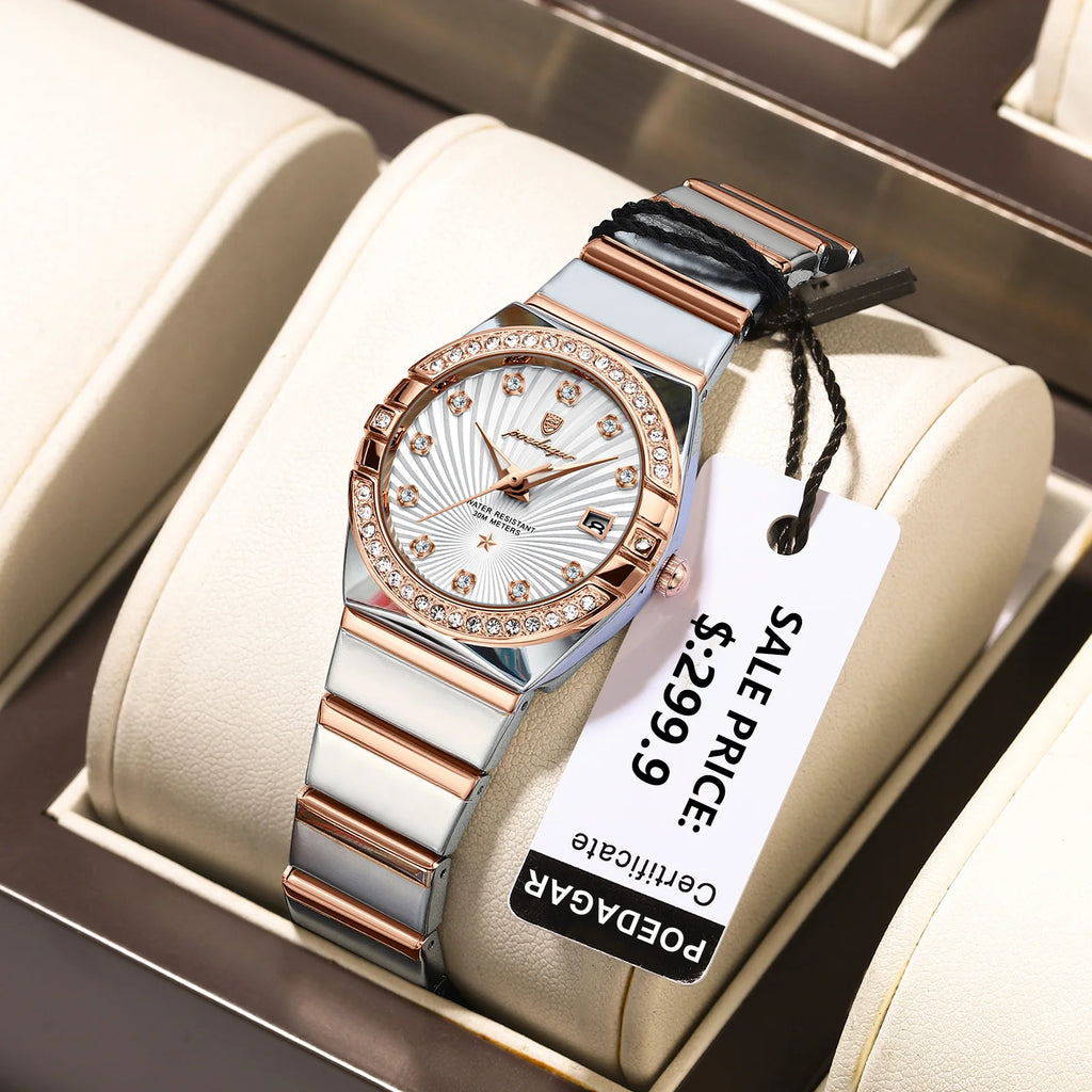 Women's Stainless Steel Watch, Complete Calendar