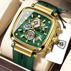 POEDAGAR Luxury Watch For Men Calendar Luminous Waterproof Man Clock Male Chronograph Silicone Sports Men's Quartz Watches Reloj