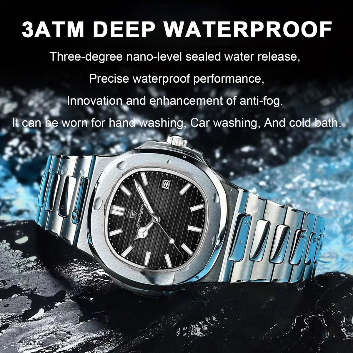 Men's Square Dial Dress Watch