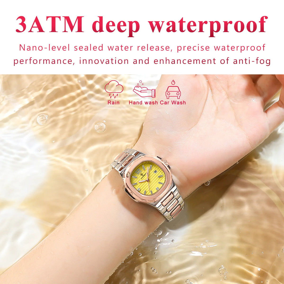 Women's Square Dial Quartz Watch
