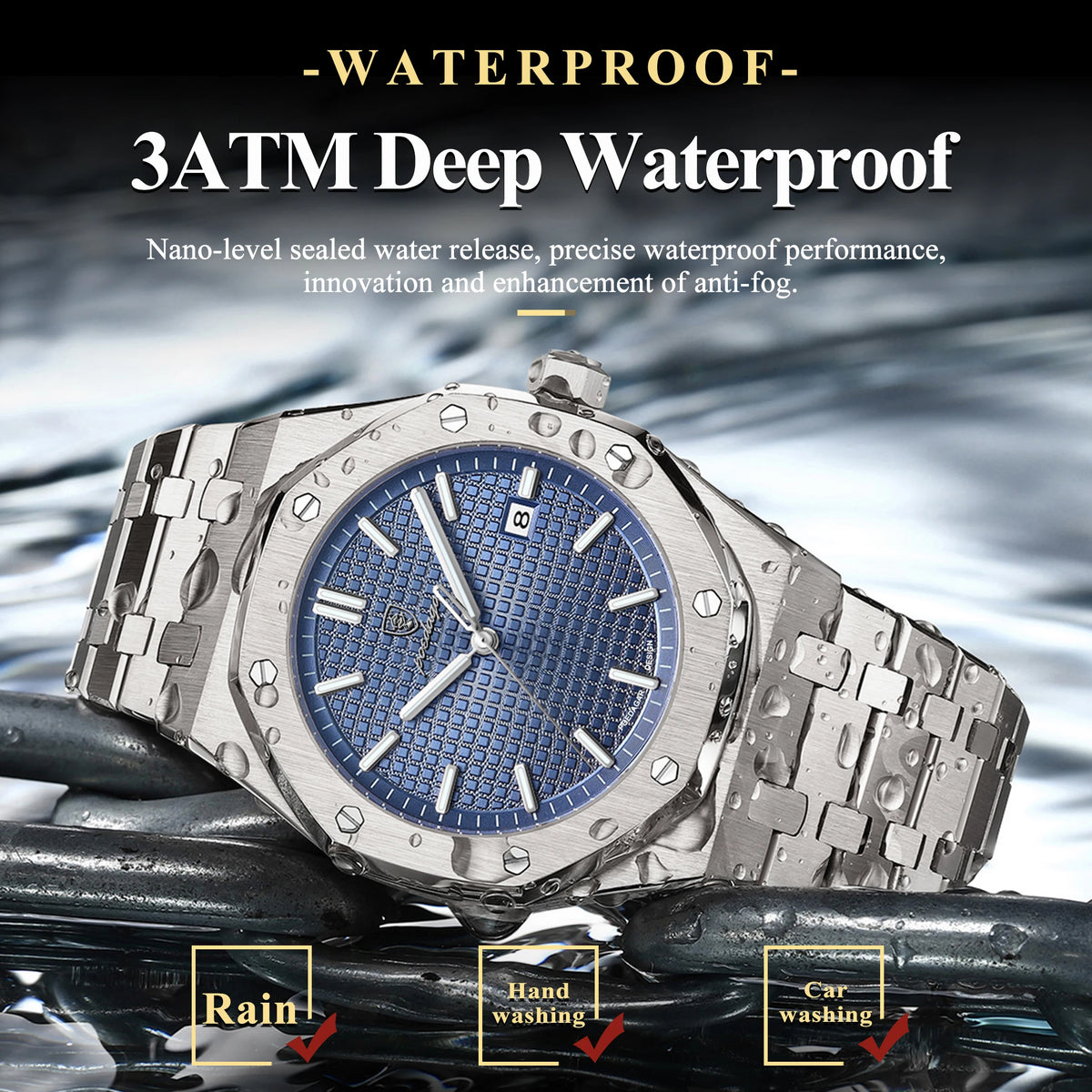 Men's Stainless Steel Business Watch