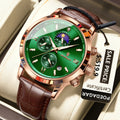 POEDAGAR Luxury Sports Watch For Men Waterproof Luminous Date Chronograph Man Wristwatch Leather Quartz Men's Watches Male Reloj