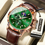 POEDAGAR Luxury Sports Watch For Men Waterproof Luminous Date Chronograph Man Wristwatch Leather Quartz Men's Watches Male Reloj