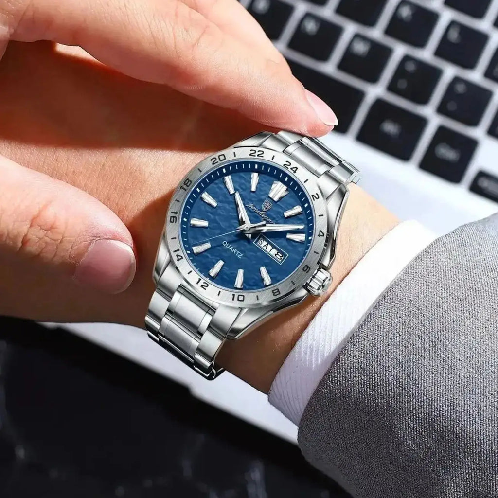 POEDAGAR Sport Luxury Man Wristwatch High Quality Waterproof Luminous Watch For Men Fashion Date Week Quartz Men's Watches Reloj