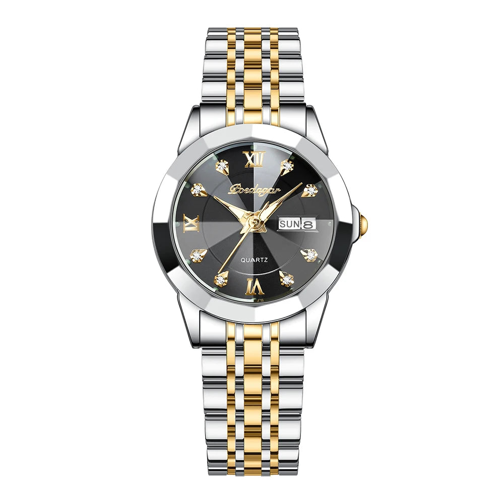 Women's Stainless Steel Dress Watch, Roman Numerals