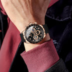 Men's Chronograph Watch, Bamboo Strap