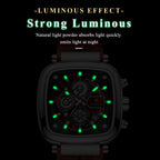 POEDAGAR Luxury Watch For Men Calendar Luminous Waterproof Man Clock Male Chronograph Silicone Sports Men's Quartz Watches Reloj