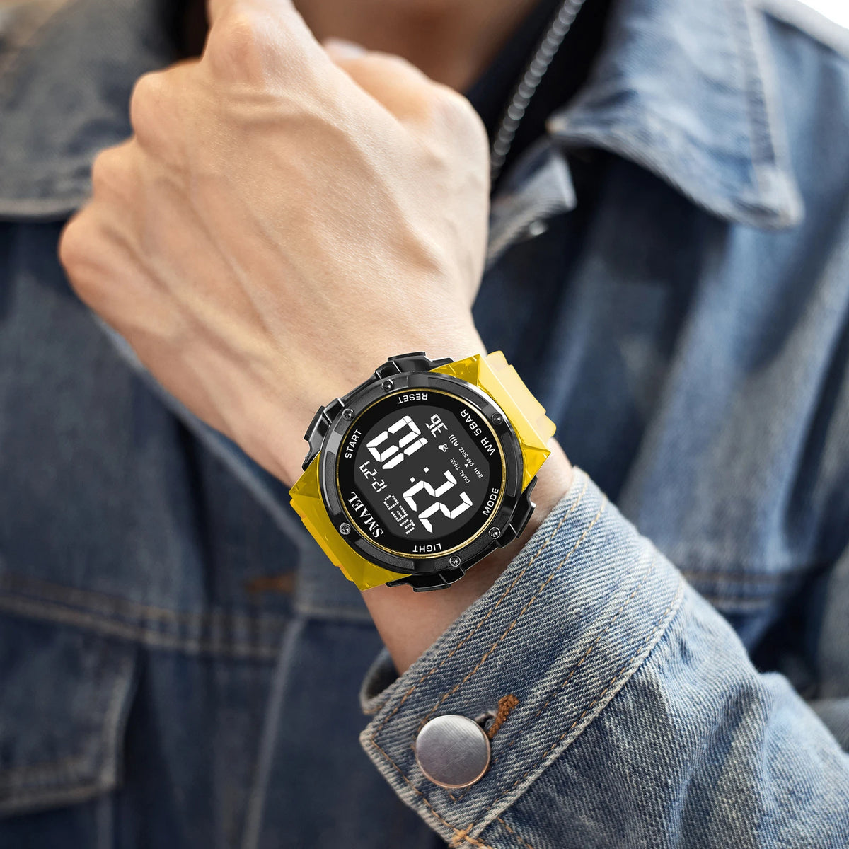 SMAEL Digital Watches LED 50m Waterproof Sport Watch 8112 Alarm Clock Digital Watch Military Army Stopwatch Men's Wristwatches