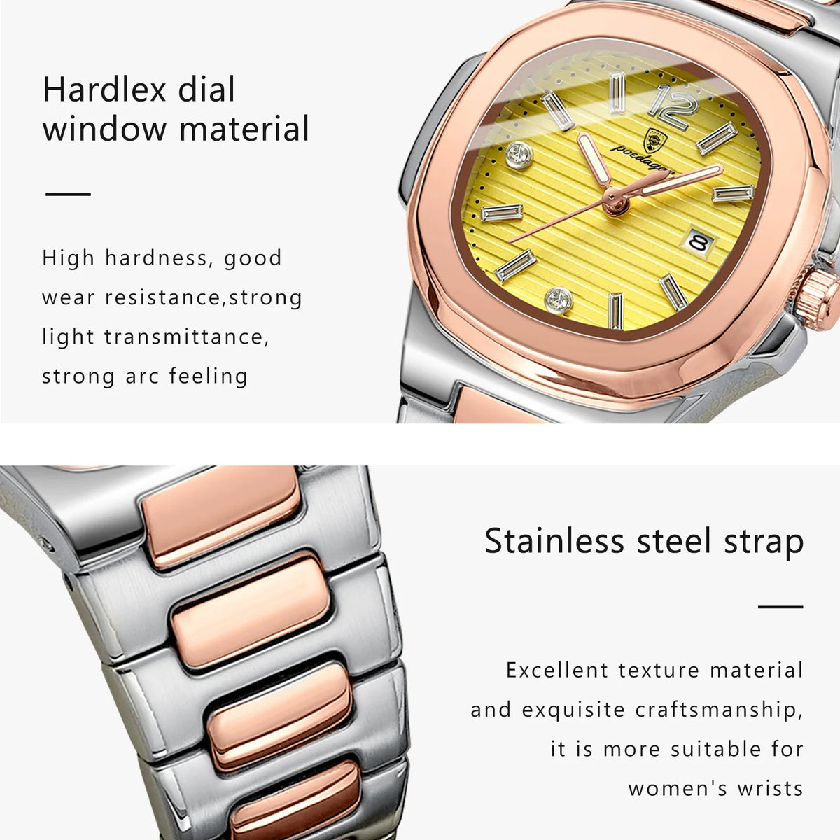 Women's Square Dial Quartz Watch