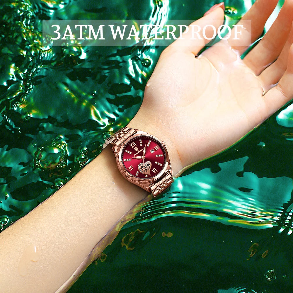 Women's Stainless Steel Watch, Roman Numeral Dial
