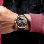 Men's Chronograph Watch, Bamboo Strap