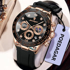 Men's Chronograph Watch, Bamboo Strap