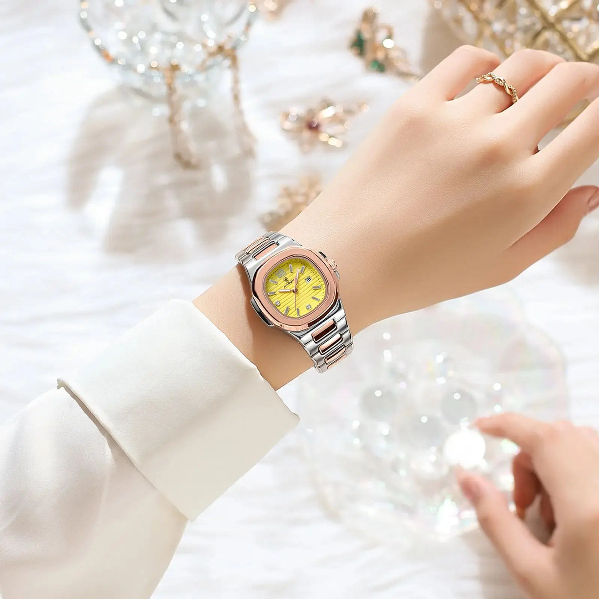 Women's Square Dial Quartz Watch