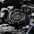 SMAEL Military Digital Watch LED Sports Wristwatches 50m Waterproof LED Stopwatch 8050 Army Watches Digital Big Dail Clock Alarm