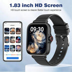 New Smart Watch 1.83'' Waterproof Message Answer Call Sports Pedometer Sleep Monitoring Information Alerts For IOS&Android