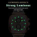 POEDAGAR Sports Watches For Men Fashion Waterproof Luminous Date Man Wristwatch Chronograph Quartz Silicone Men Watch Male Reloj