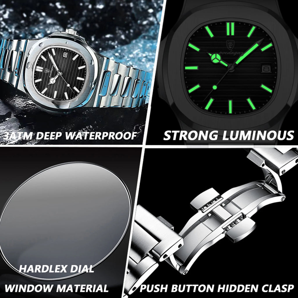 Men's Square Dial Dress Watch