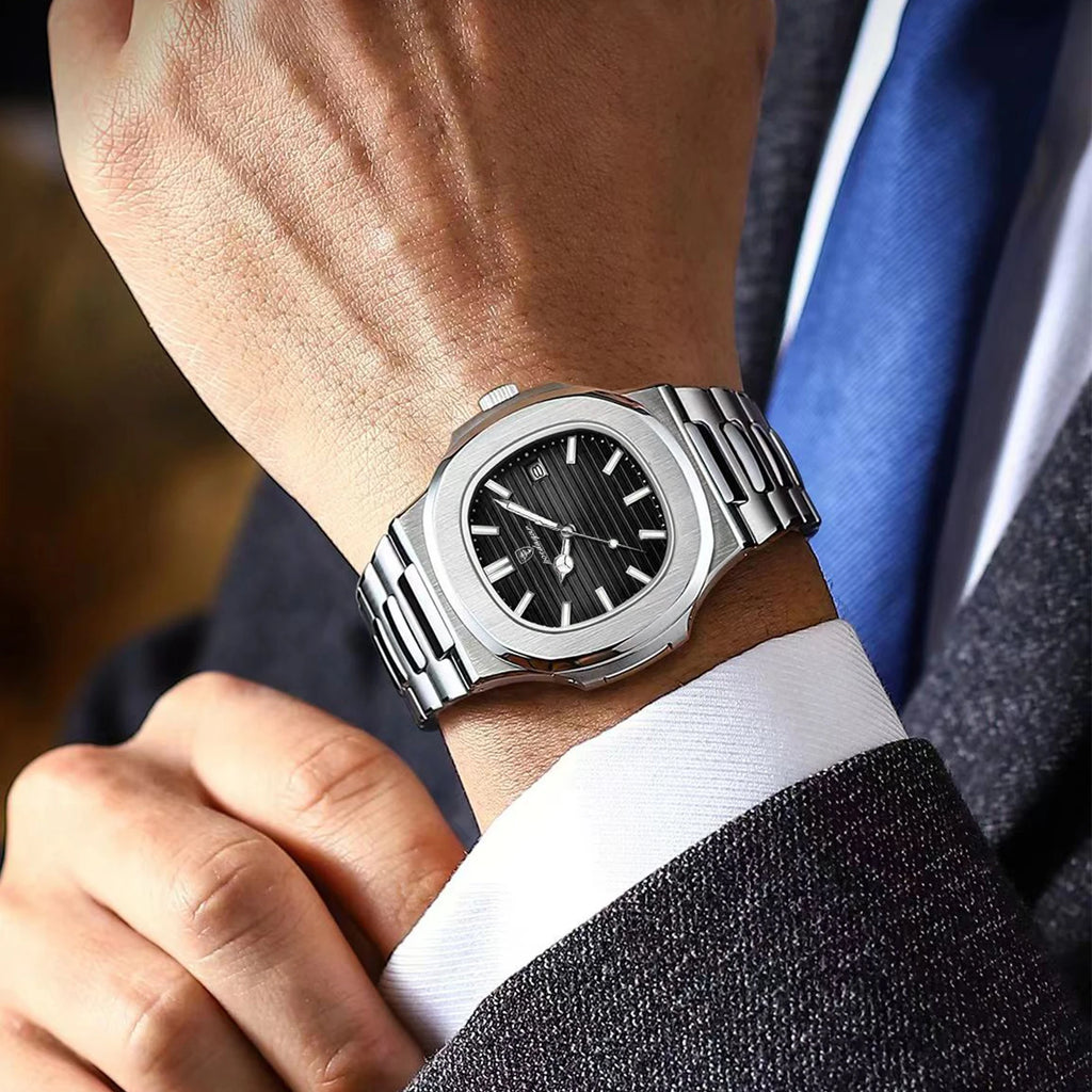 Men's Square Dial Dress Watch