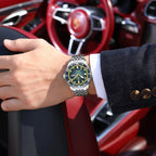 Men's Stainless Steel Watch with Week Display