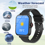 New Smart Watch 1.83'' Waterproof Message Answer Call Sports Pedometer Sleep Monitoring Information Alerts For IOS&Android