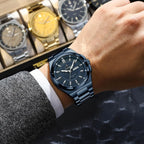 POEDAGAR Sport Original Men Clock Quartz Date Week Luxury Man Wristwatch Waterproof Luminous Stainless Steel Men's Watches Reloj