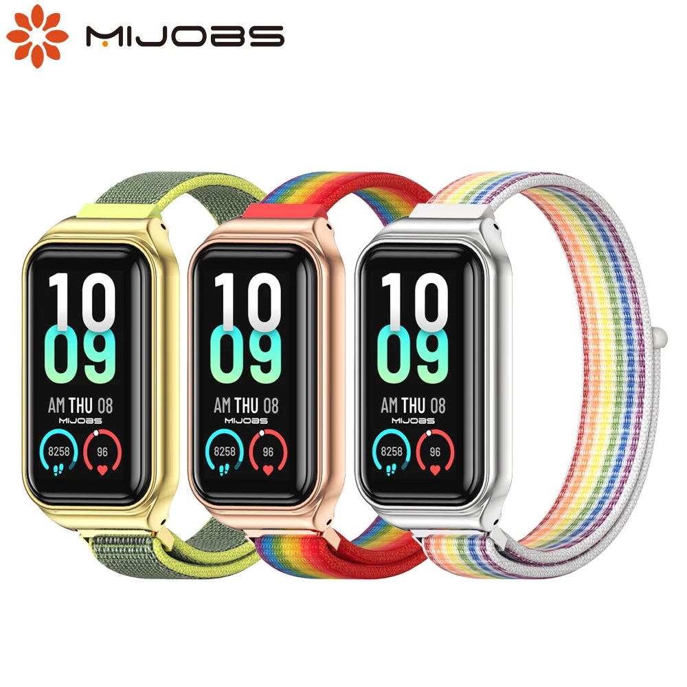 Band Strap For Amazfit Band 7 Nylon Loop Wristband For Amazfit Band 7 Bracelet Global Version Correa